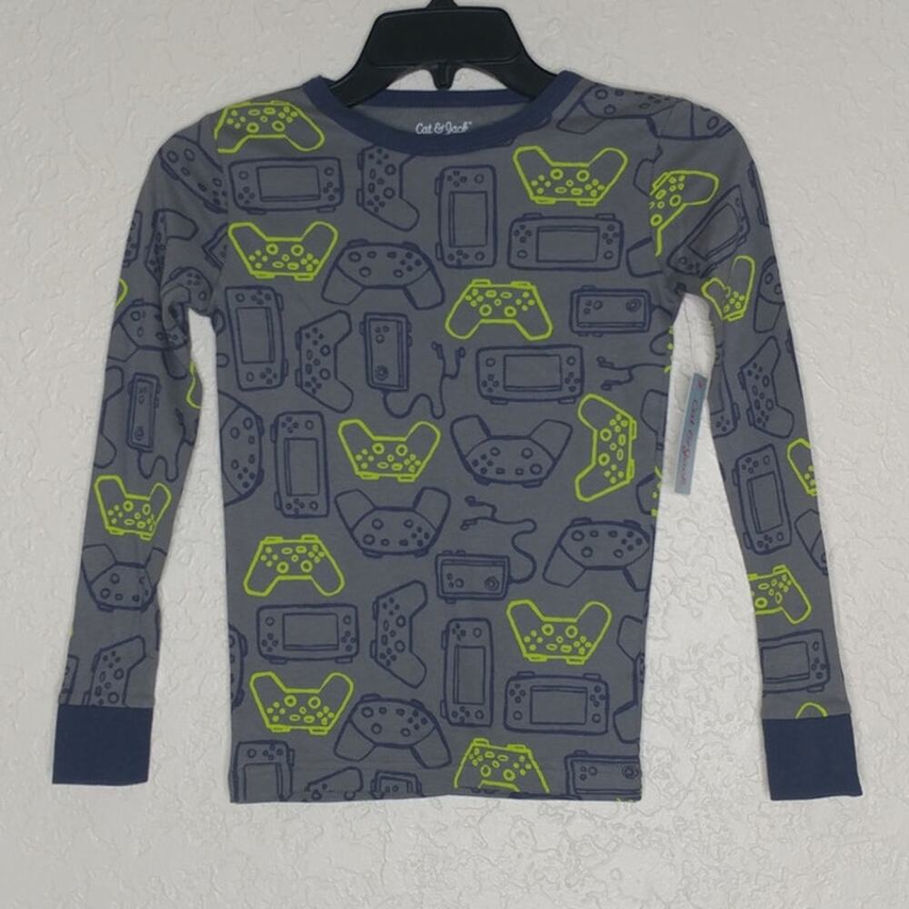 Cat & Jack Gamer Themed Pajama Top Size 10